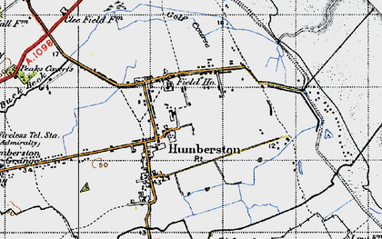 Old map of Humberston in 1946