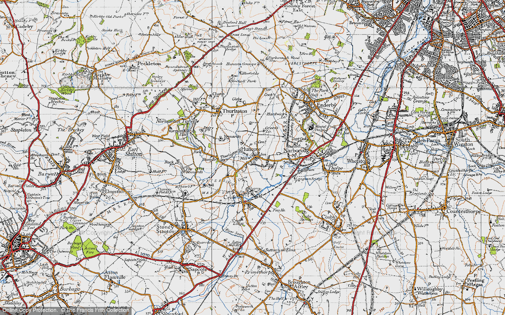 Old Map of Huncote, 1946 in 1946