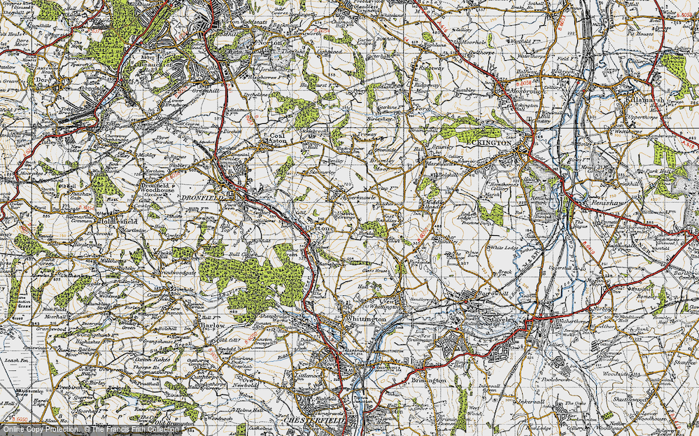 Old Map of Hundall, 1947 in 1947