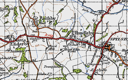 Old map of Hundleby in 1946