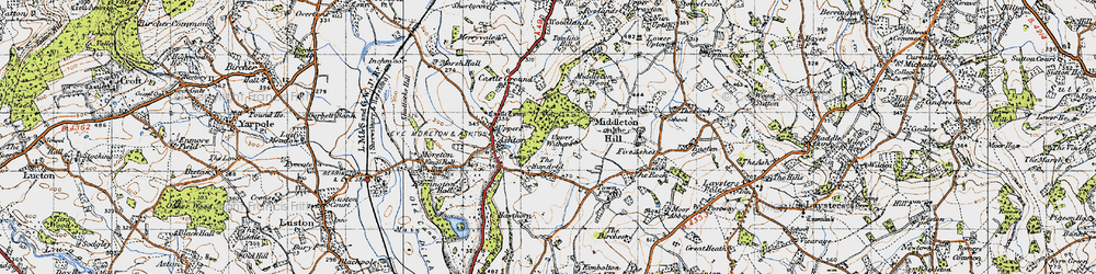 Old map of Hundred, The in 1947