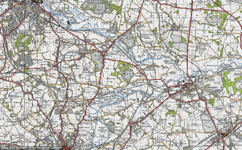 Old Map of Hungate, 1947 in 1947