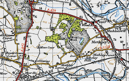 Old map of Hungate in 1947