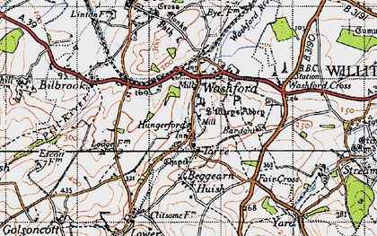 Old map of Bardon in 1946