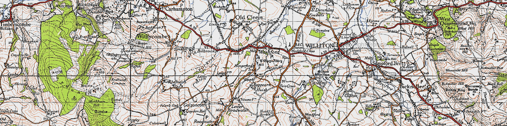 Old map of Hungerford in 1946