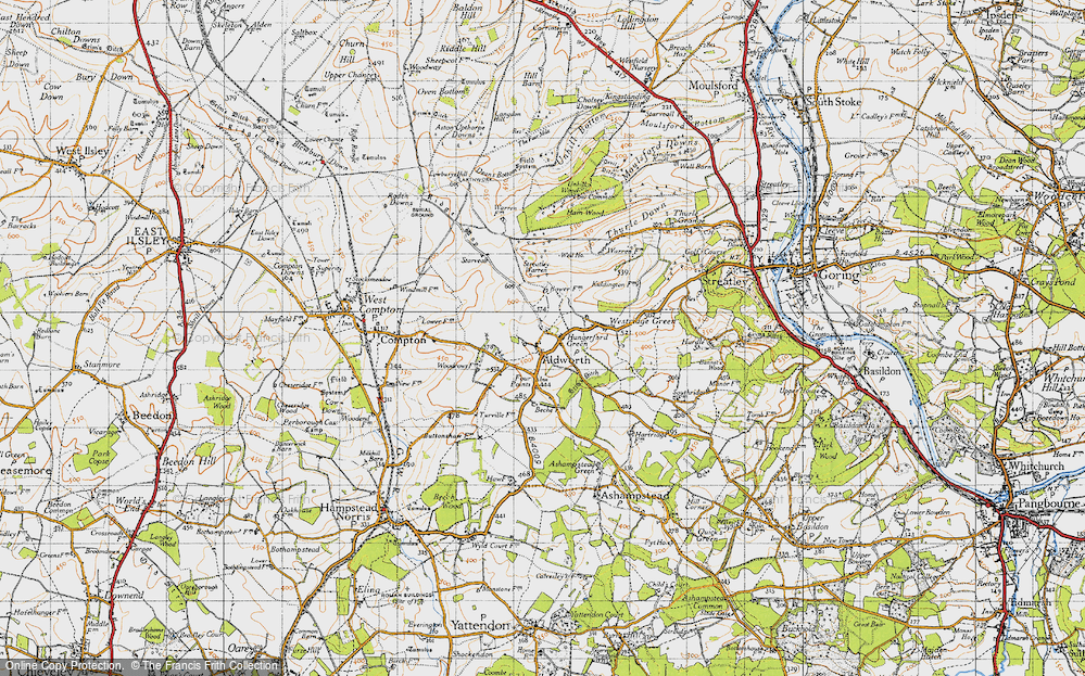 Old Map of Hungerford Green, 1947 in 1947