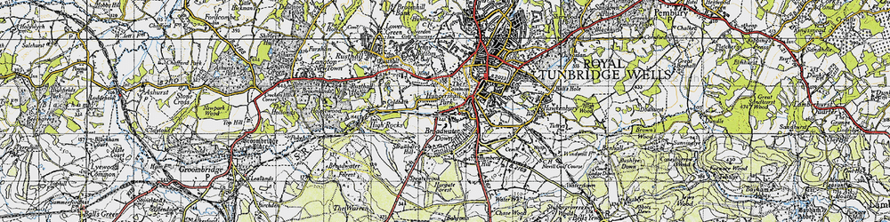 Old map of Hungershall Park in 1946