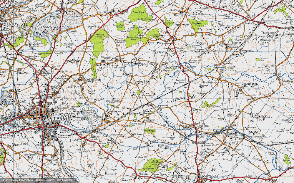 Old Map of Hunningham Hill, 1946 in 1946