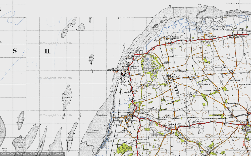 Old Map of Hunstanton, 1946 in 1946