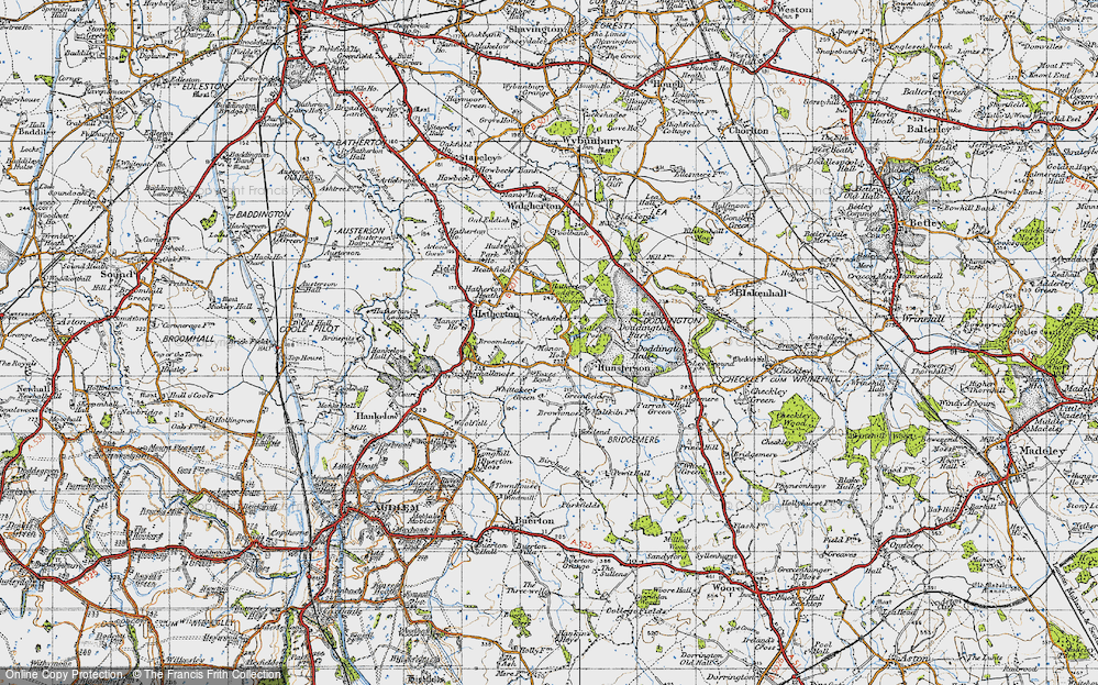 Old Map of Hunsterson, 1946 in 1946