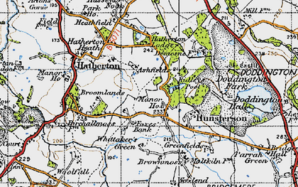 Old map of Broomlands in 1946