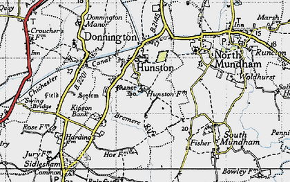 Old map of Bremere Rife in 1945