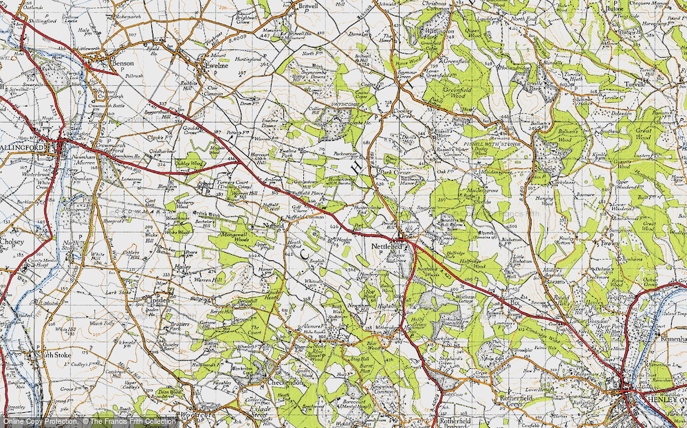 Old Map of Huntercombe End, 1947 in 1947