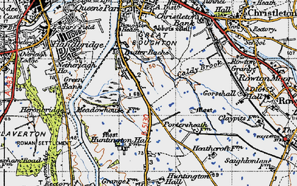 Old map of Grange, The in 1947