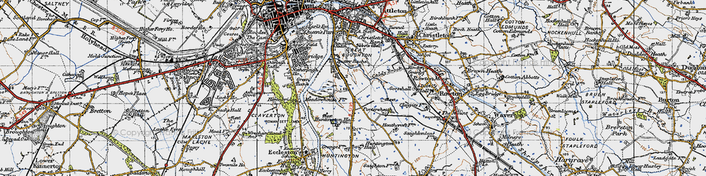 Old map of Grange, The in 1947