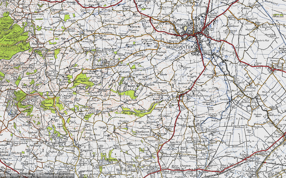 Old Map of Huntstile, 1946 in 1946