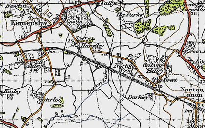 Old map of Darkley in 1947