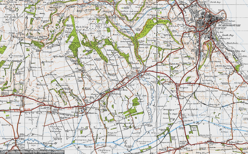 Old Map of Hutton Buscel, 1947 in 1947