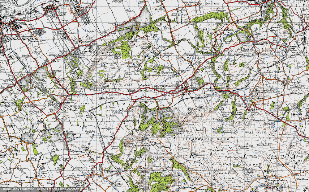 Old Map of Hutton Gate, 1947 in 1947