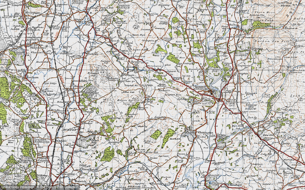 Old Map of Hutton Roof, 1947 in 1947