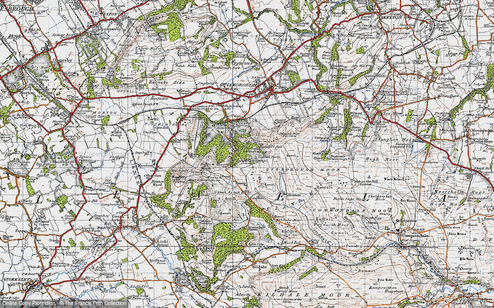 Old Map of Hutton Village, 1947 in 1947