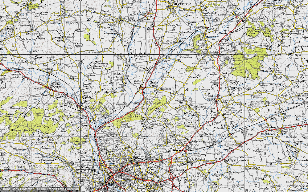 Old Map of Huxham, 1946 in 1946