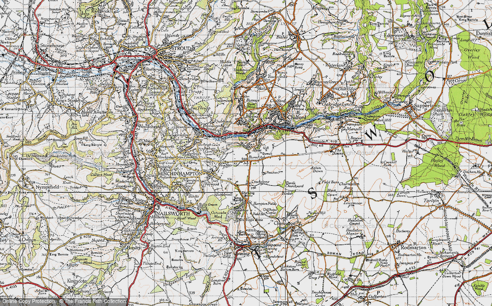 Old Map of Hyde, 1946 in 1946