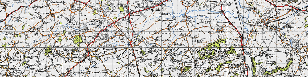 Old map of Hyde in 1947