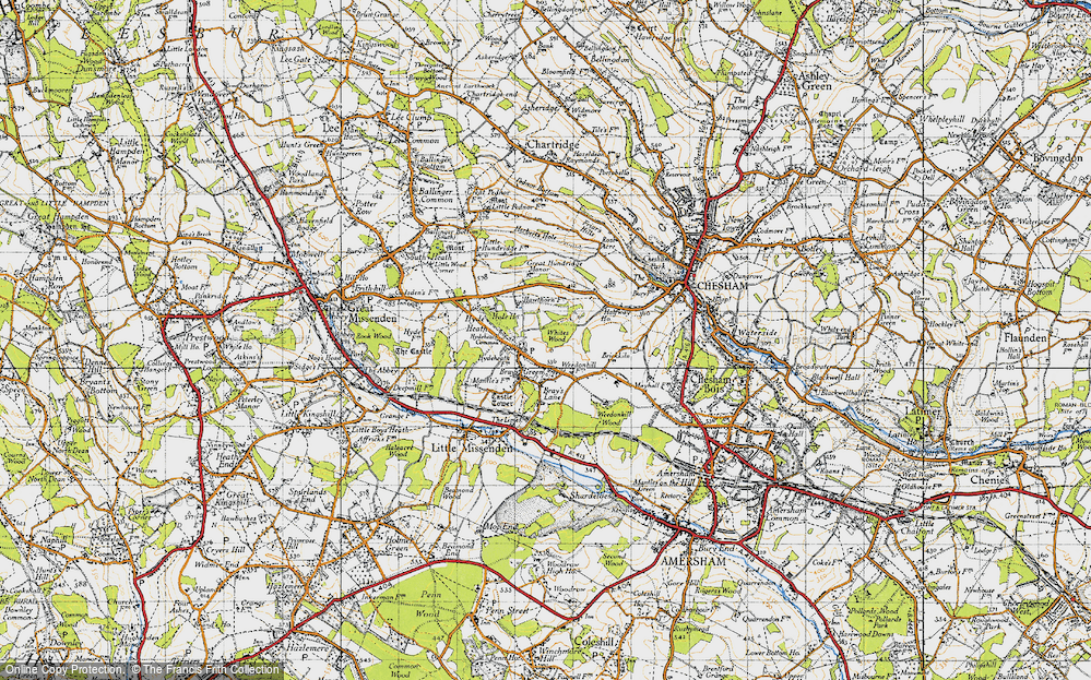 Old Map of Hyde Heath, 1946 in 1946