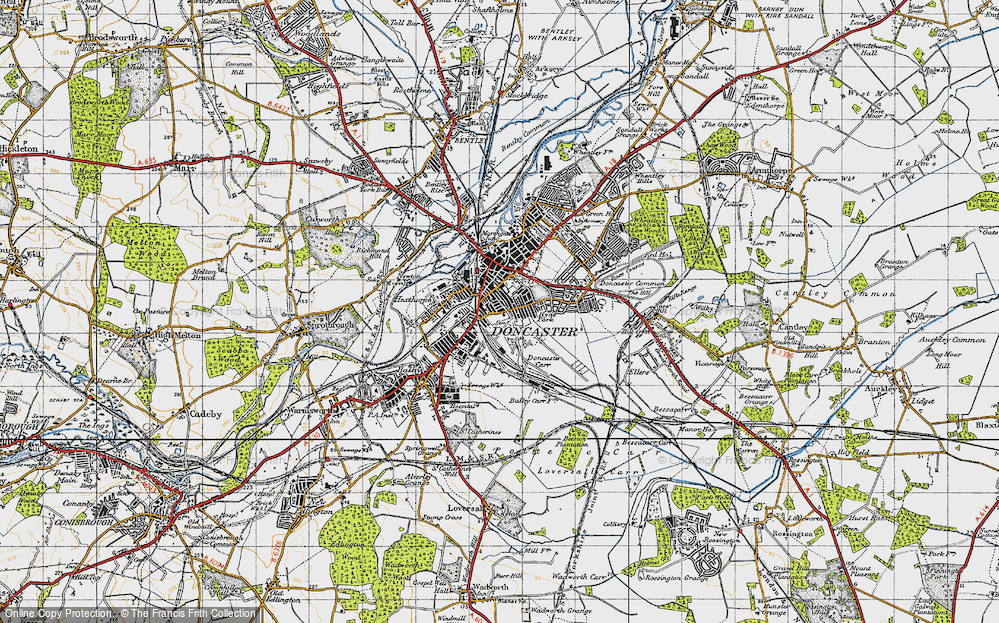 Old Map of Hyde Park, 1947 in 1947