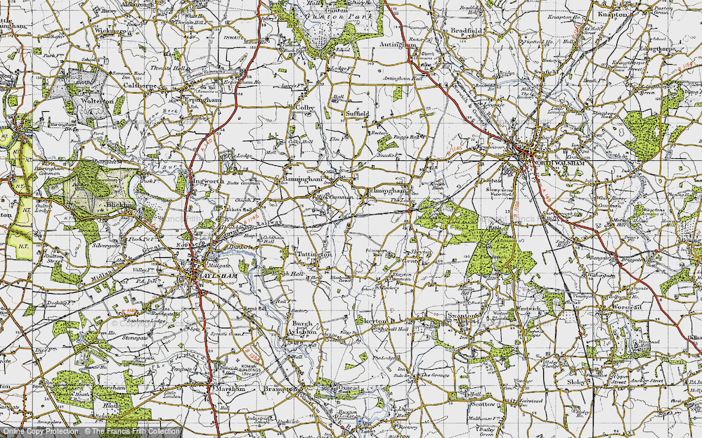 Old Map of Hyltons Crossways, 1945 in 1945