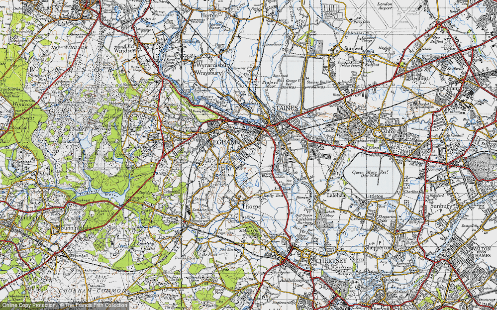 Old Map of Hythe, 1940 in 1940
