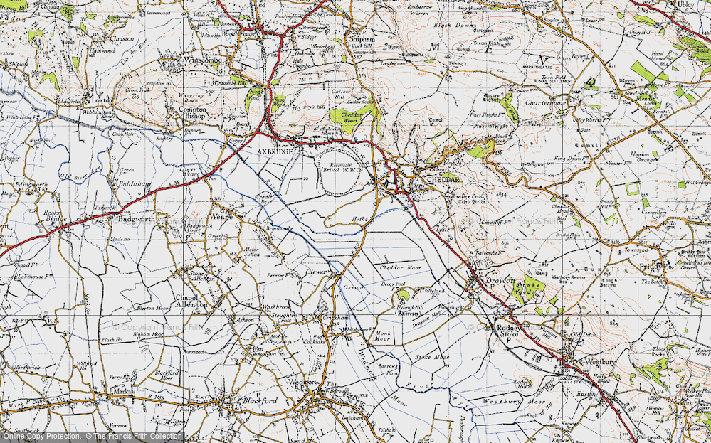 Old Map of Hythe, 1946 in 1946