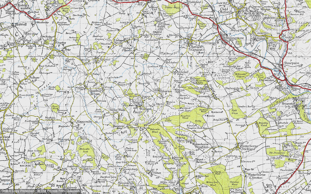 Old Map of Ibberton, 1945 in 1945
