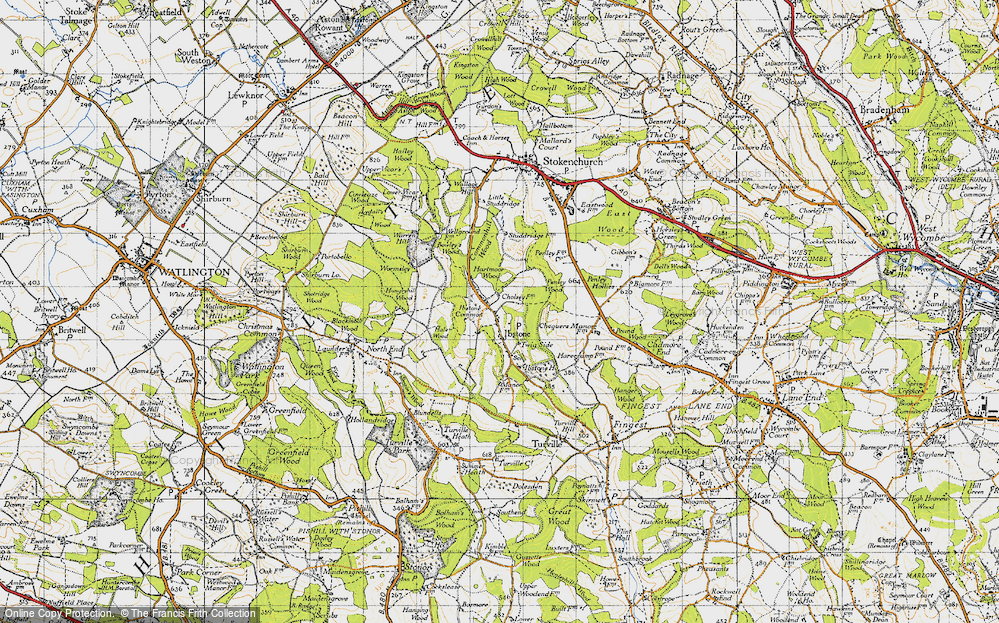 Old Map of Ibstone, 1947 in 1947