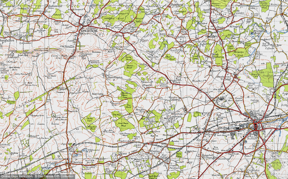Old Map of Ibworth, 1945 in 1945