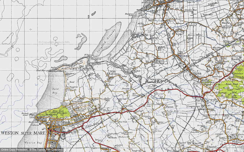 Old Map of Icelton, 1946 in 1946