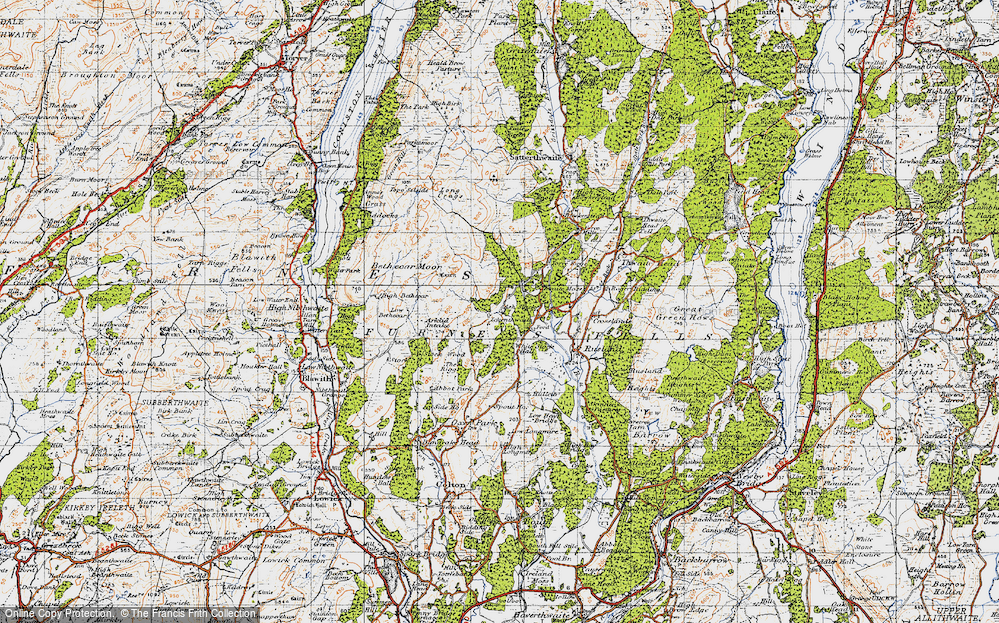 Old Map of Ickenthwaite, 1947 in 1947