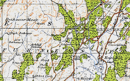 Old map of Ash Slack in 1947