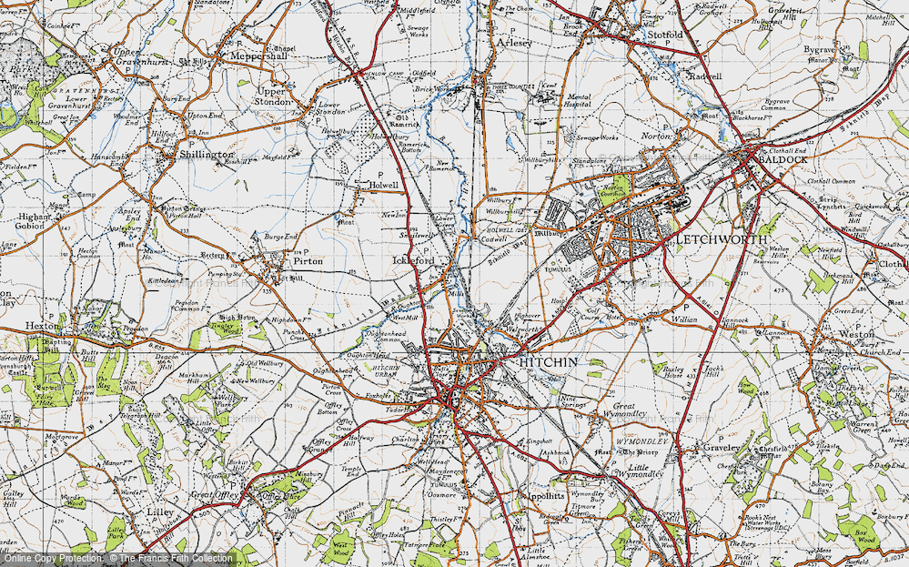 Old Map of Ickleford, 1946 in 1946