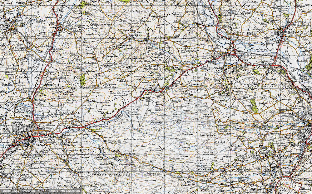 Old Map of Ickornshaw, 1947 in 1947