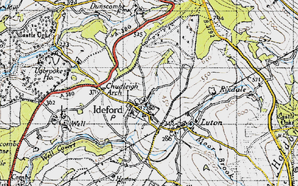 Old map of Ideford in 1946