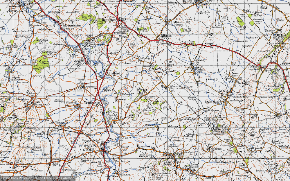 Old Map of Idlicote, 1946 in 1946