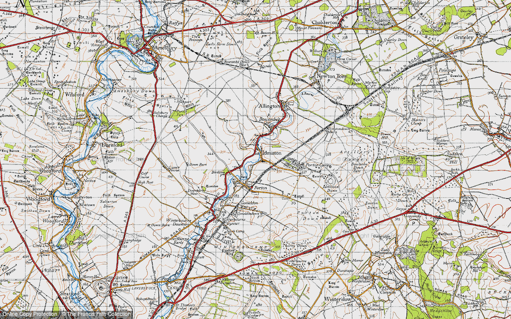 Old Map of Idmiston, 1940 in 1940