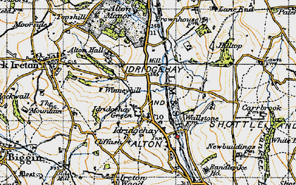 Old map of Idridgehay in 1946