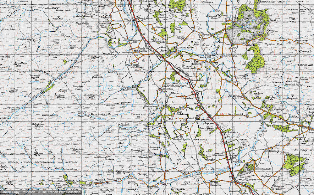 Old Map of Ilderton, 1947 in 1947