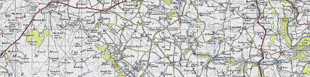 Old map of Illand in 1946