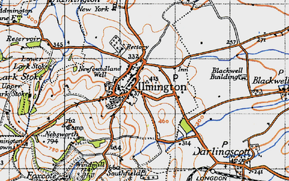 Old map of Ilmington in 1946