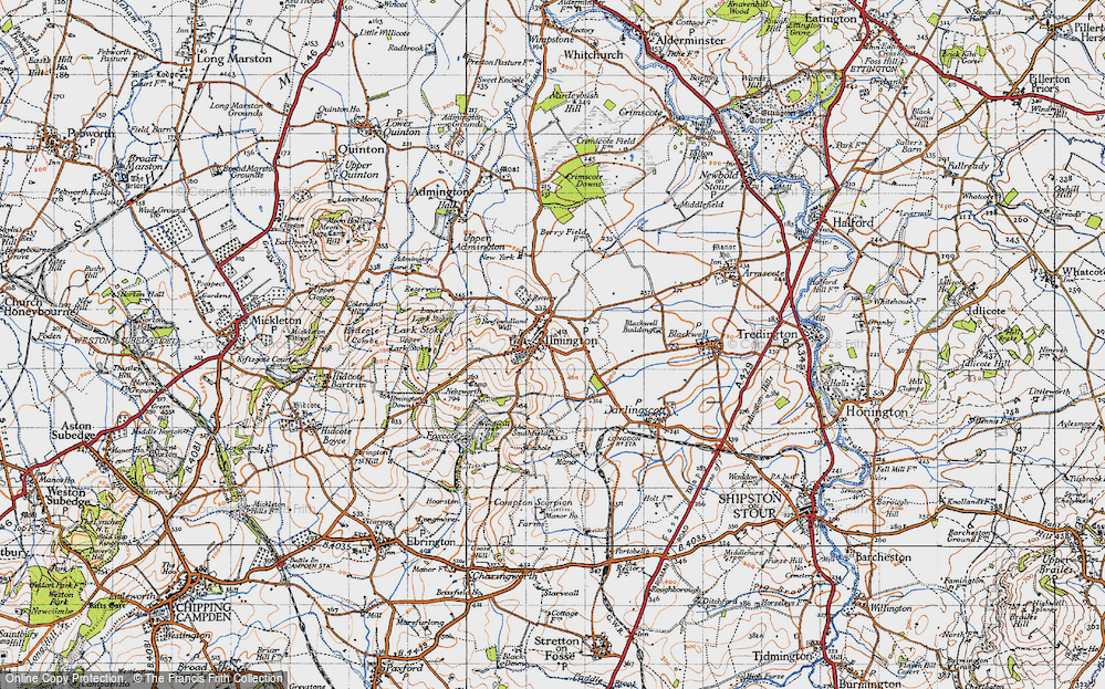 Historic Ordnance Survey Map of Ilmington, 1946