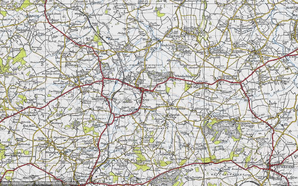 Old Map of Ilminster, 1945 in 1945